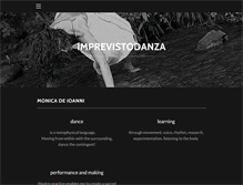 Tablet Screenshot of imprevistodanza.com